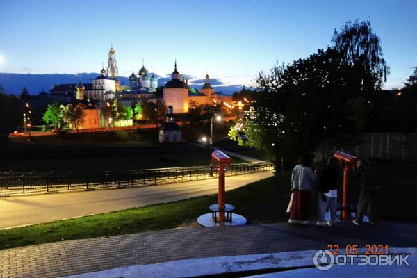 Смотровая площадка Блинная гора, вид на Свято-Троицкую Лавру. Сергиев Посад.