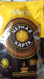 Кофе растворимый Черная карта Gold фото