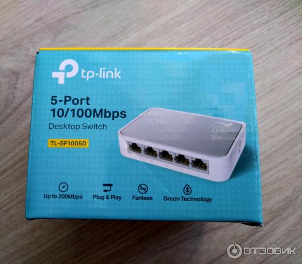 Комутатор TP-Link TL-SF-1005D в коробке