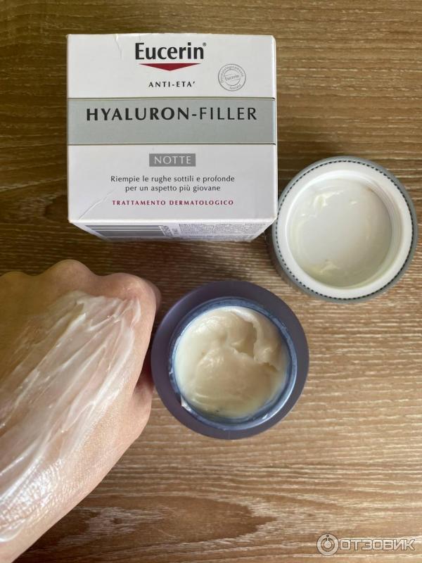 Ночной антивозрастной крем для ухода за кожей Eucerin Hyaluron-Filler фото