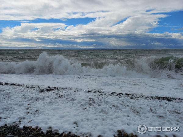 Фото при пасмурной погоде. Адлер, море.