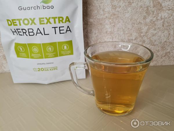 Чай Guarchibao Detox Herbal Tea Имбирь-лимон фото