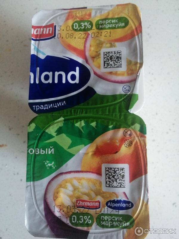 Отзыв о Продукт йогуртный Ehrmann Alpenland фруктовый | Дешёвый ...