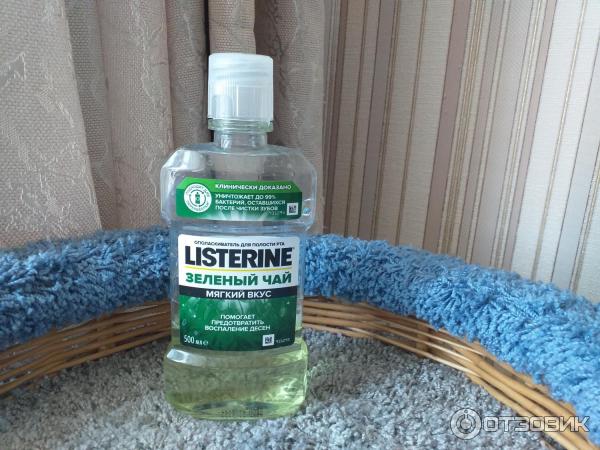 Ополаскиватель для полости рта Listerine Зеленый чай фото