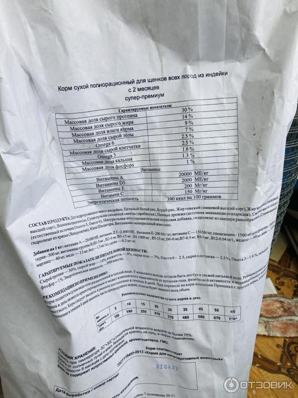 Отзыв о Корм сухой для собак Променад | Хороший корм