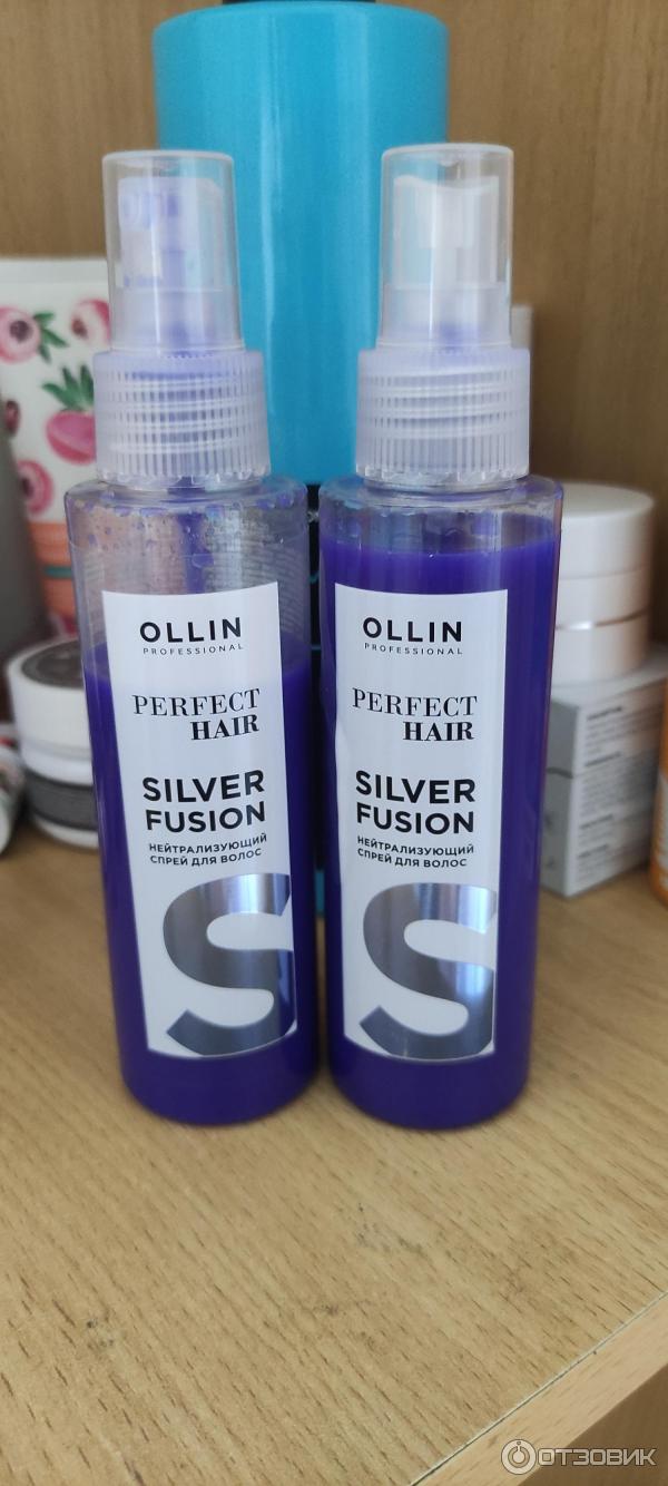 Нейтрализующий спрей для волос Ollin Perfect Hair silver fusion фото