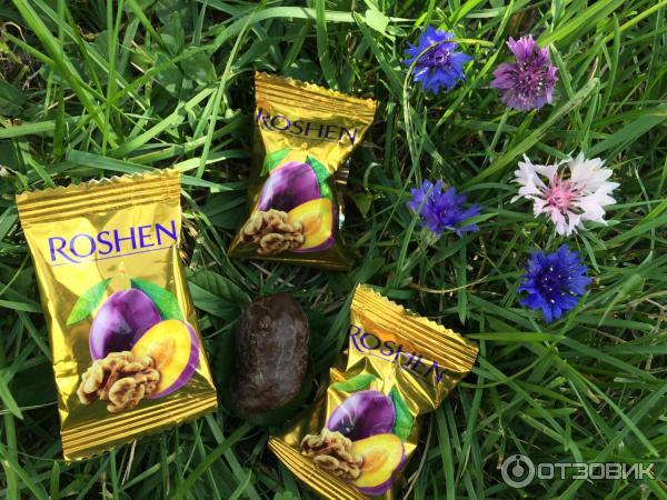 Конфеты Roshen Чернослив в шоколаде с грецким орехом - отзыв