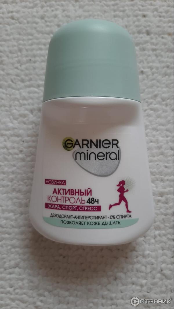 Роликовый дезодорант-антиперспирант Garnier Mineral Активный контроль 48 ч без спирта фото