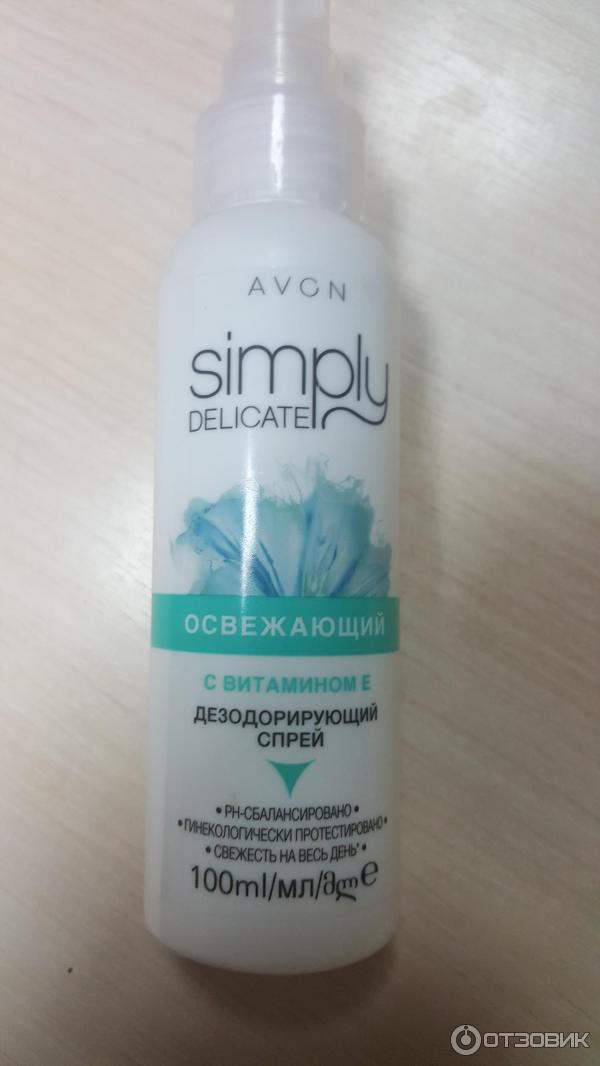 Дезодорирующий спрей для интимной гигиены Avon Simply Delicate фото