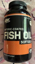 Optimum Nutrition Enteric Coated Fish Oil 200 капсул Купить омега 3 рыбий  жир в Киеве и Украине, отзывы, цена, описание, состав – интернет-ма