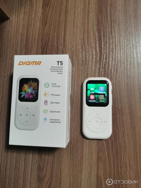 Отзыв о Портативный медиаплеер Digma T5 | Компактный и лёгкий mp 3 ...