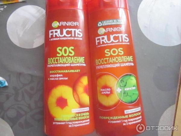 Шампунь Garnier Fructis SOS восстановление керафил+масло амлы фото