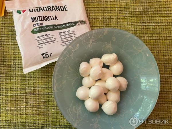 Сыр Mozzarella Unagrande Ciliegine маленькие шарики фото