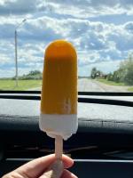 Пломбир ванильный в апельсиновой глазури "Чистая Линия" фото