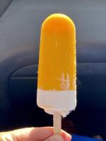 Пломбир ванильный в апельсиновой глазури "Чистая Линия" фото