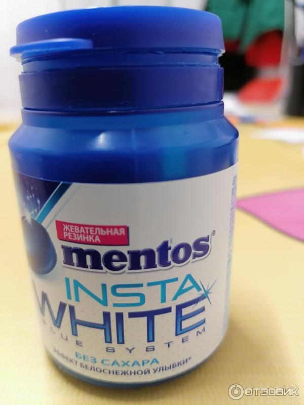 Жевательная резинка Mentos Pure White фото