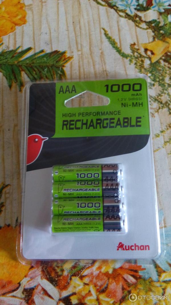 Аккумуляторы Auchan AAA 1000 mAh фото