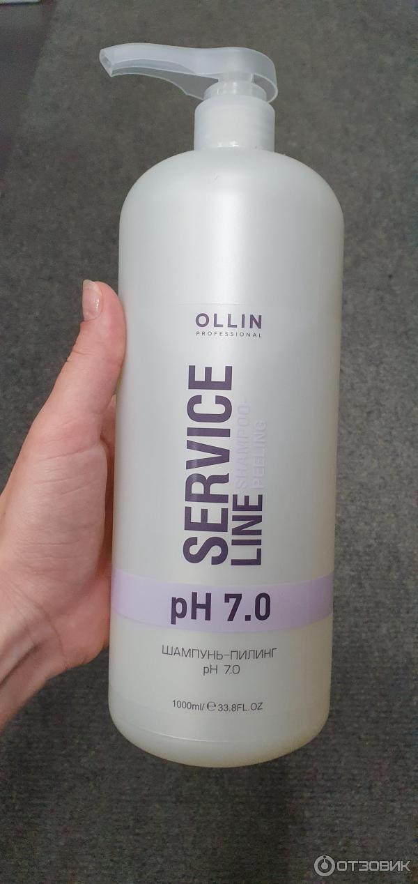 Шампунь Ollin Professional Service Line Shampoo-Peeling Ph 7.0 фото