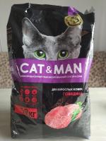 Корм для взрослых кошек Cat&Man фото