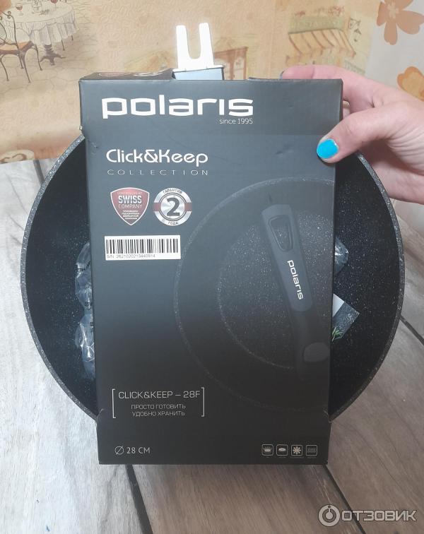 Сковорода Polaris Click Keep-28F без крышки