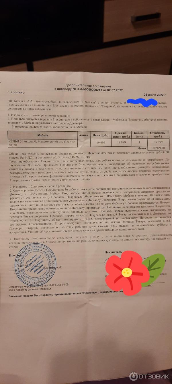 Отзыв о Сеть магазинов 