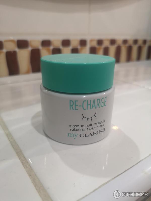 Маска для лица ночная несмываемая Clarins re-charge фото