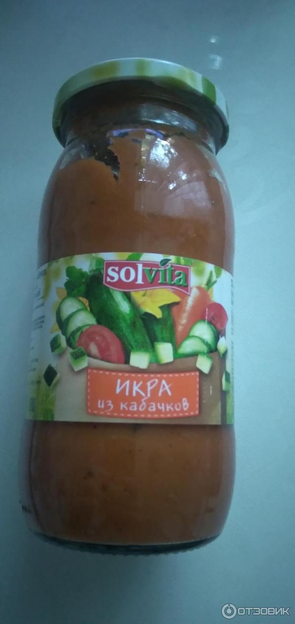 Кабачковая икра Solvita фото