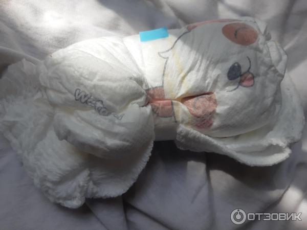 Что находится внутри памперса Отзыв о Подгузники-трусики Watashi Милейшее оформление, трусики мне понравились.