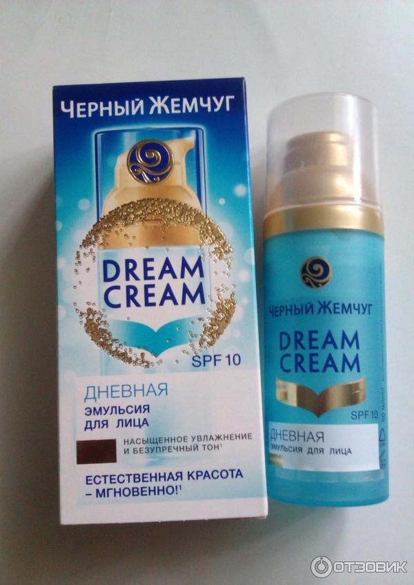 Дневная эмульсия для лица Черный Жемчуг SPF 10 Dream cream естественное сияние фото