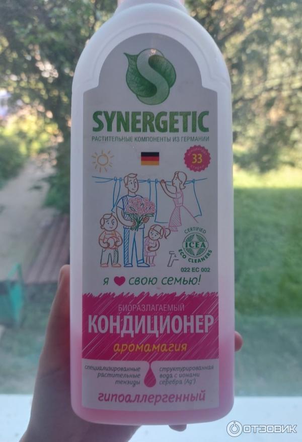 Биоразлагаемый кондиционер для белья Synergetic Аромамагия фото