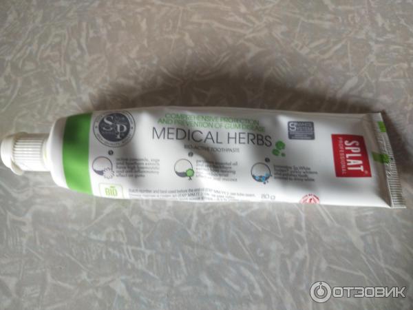 Зубная паста medical herbs splat