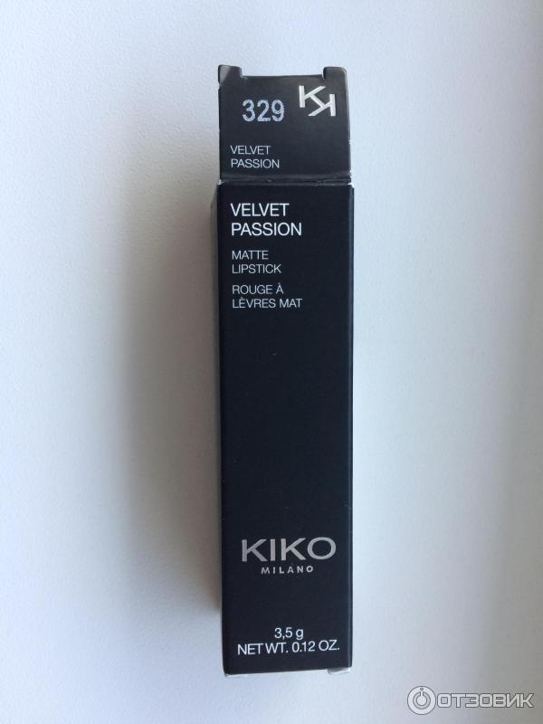 Кремовая матовая помада Kiko Milano VELVET PASSION MATTE LIPSTICK фото