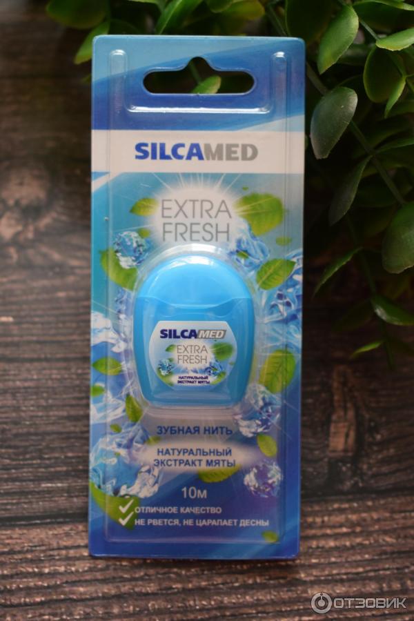 Зубная нить SilcaMed Extra Fresh фото