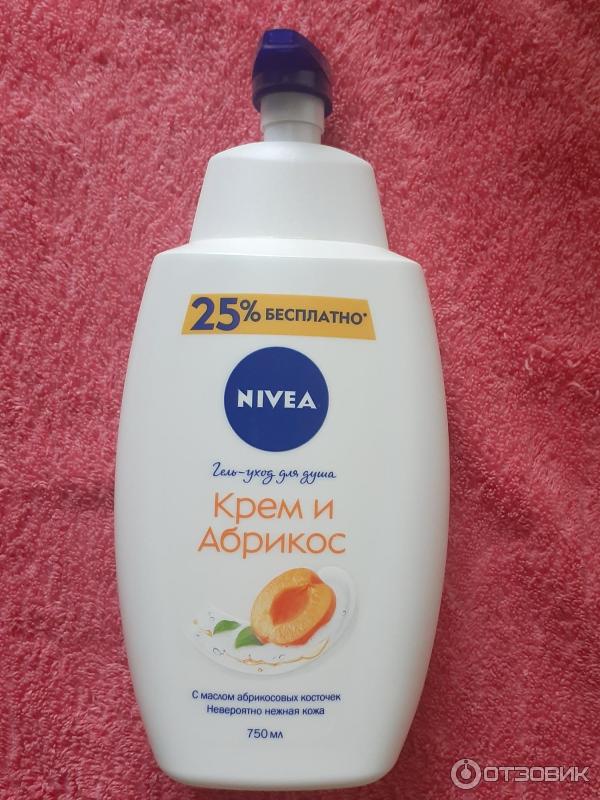 Гель-крем для душа Nivea Крем абрикос фото