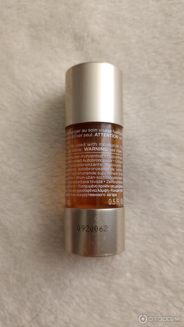 Концентрат с эффектом искусственного загара Clarins Radiance-Plus Golden Glow Booster фото