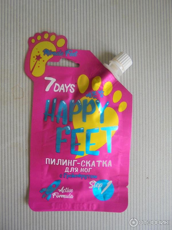 Отзыв о Пилинг-скатка для ног 7 Days Happy Feet Miracle Feet с ...