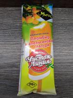 Пломбир ванильный в апельсиновой глазури "Чистая Линия" фото