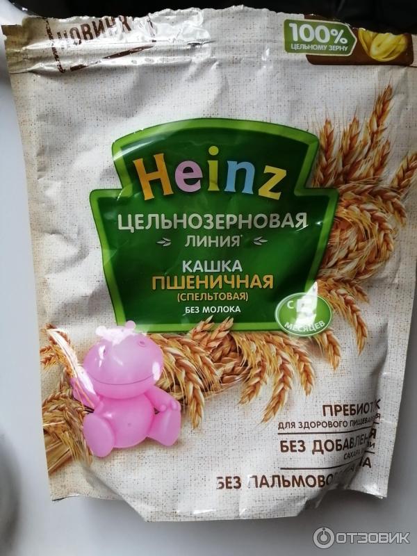 Каша Heinz Цельнозерновая линия Каша пшеничная (спельтовая) фото