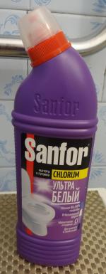 Санитарно-гигиенический гель Sanfor Chlorum для ванн и унитазов фото