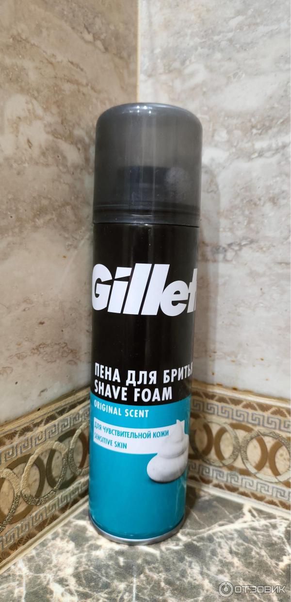 Пена для бритья Gillette Sensitive Skin для чувствительной кожи фото