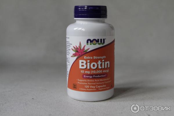 Витамины Now Foods Biotin фото