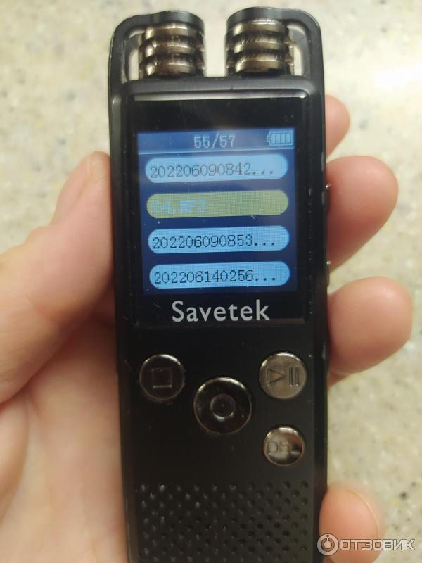 Отзыв о Диктофон Savetek GS-R07 | Впечатление среднее. Удобен для ...