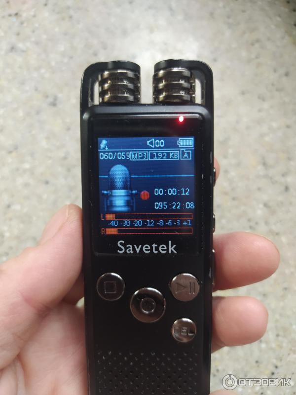 Отзыв о Диктофон Savetek GS-R07 | Впечатление среднее. Удобен для ...