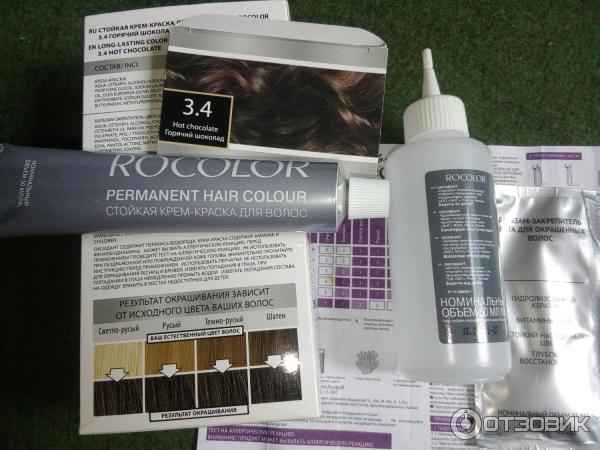 Крем-краска для волос Coloritt Perfect Professional ROCOLOR тон 3.4 Горячий шоколад