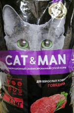 Корм для взрослых кошек Cat&Man фото