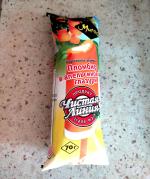 Пломбир ванильный в апельсиновой глазури "Чистая Линия" фото