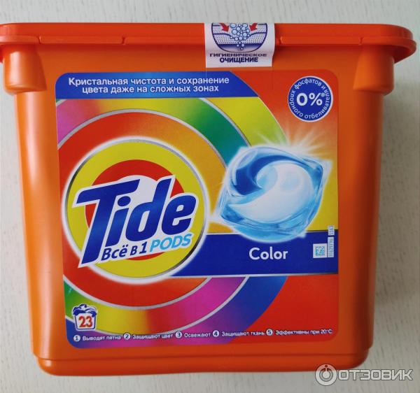 Капсулы для стирки TIDE 3 in1 PODS Color