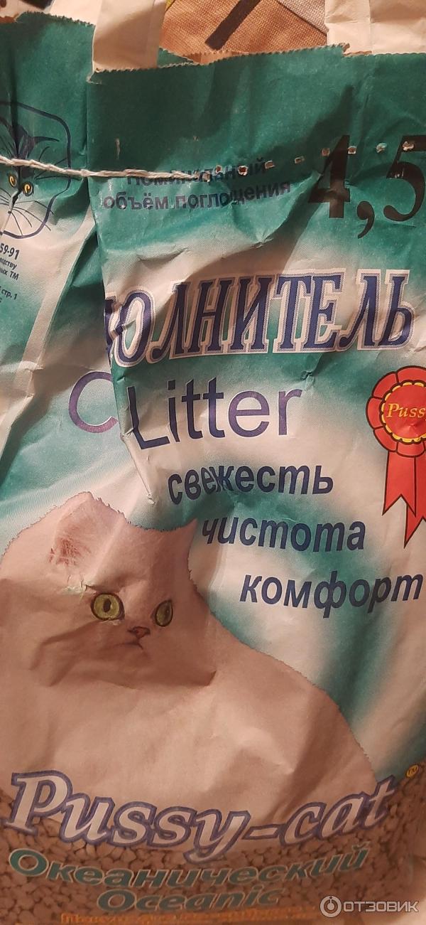 Отзыв о Наполнитель для кошачьего туалета Pussy Cat "Океанический ...