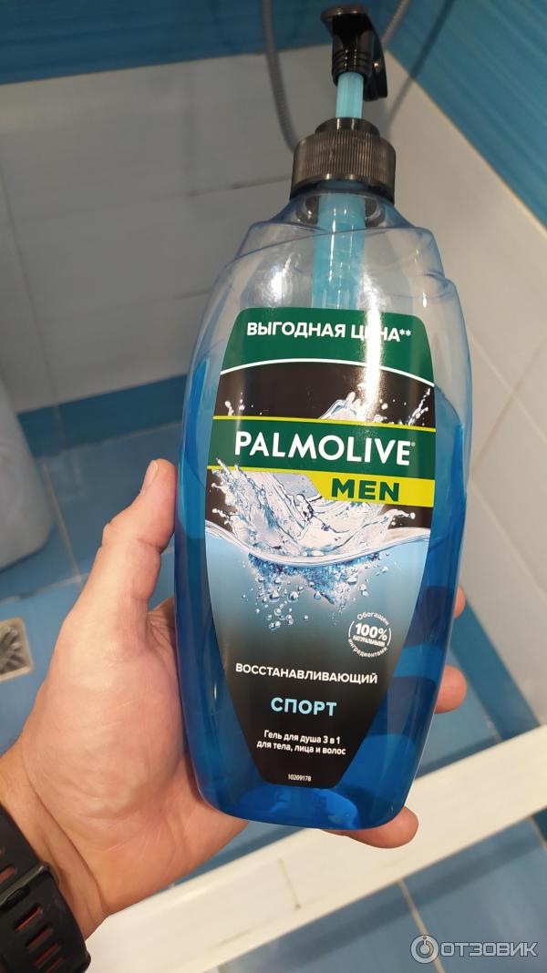 Гель для душа Palmolive Men Спорт восстанавливающий 3 в 1 фото