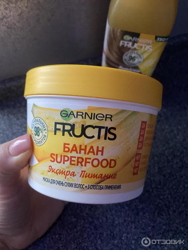 Отзыв о Маска для волос Garnier Fructis "Банан Superfood" экстра ...